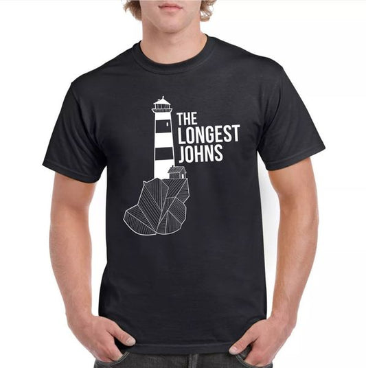 The Longest Johns - Lighthouse Black T-Shirt