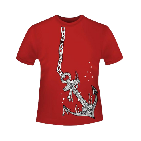 The Longest Johns - Anchor Red T-Shirt – The Longest Johns US